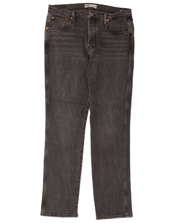 Zara ženske uske traperice EU 44 XL W34 L31 sive