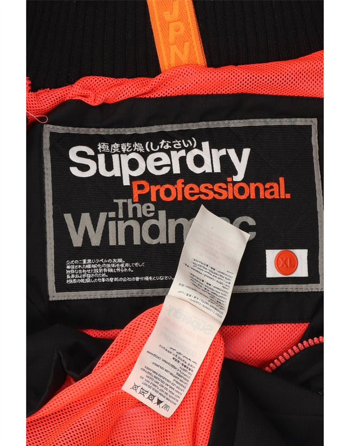 Superdry ženska The Windmac kišna jakna s kapuljačom UK 18 XL crni poliester