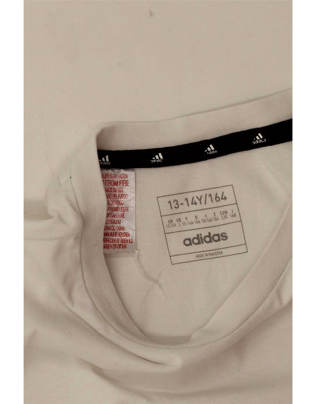 Adidas majica kratkih rukava za dječake 13-14 godina bijela