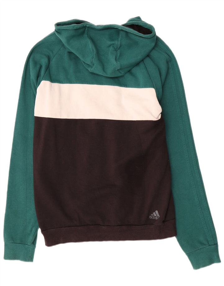Adidas muška majica s kapuljačom s kapuljačom srednje boje u blokovima boja