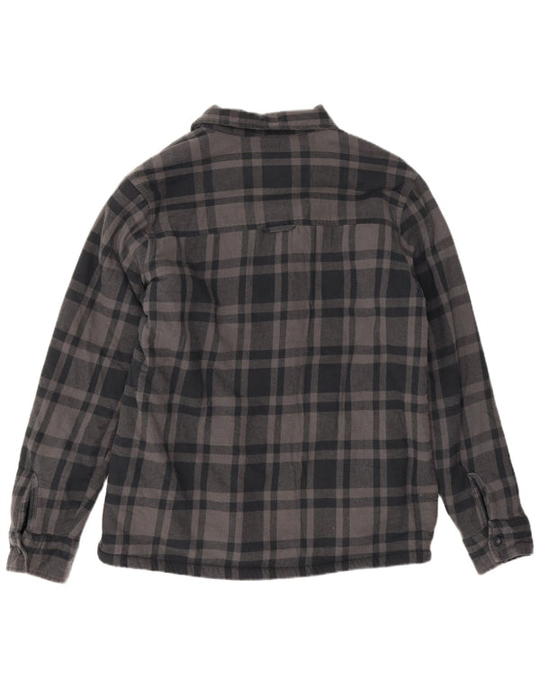 Mountain Warehouse Muška flanelska košulja Lumberjack, pamuk, veliki sivi karirani komad