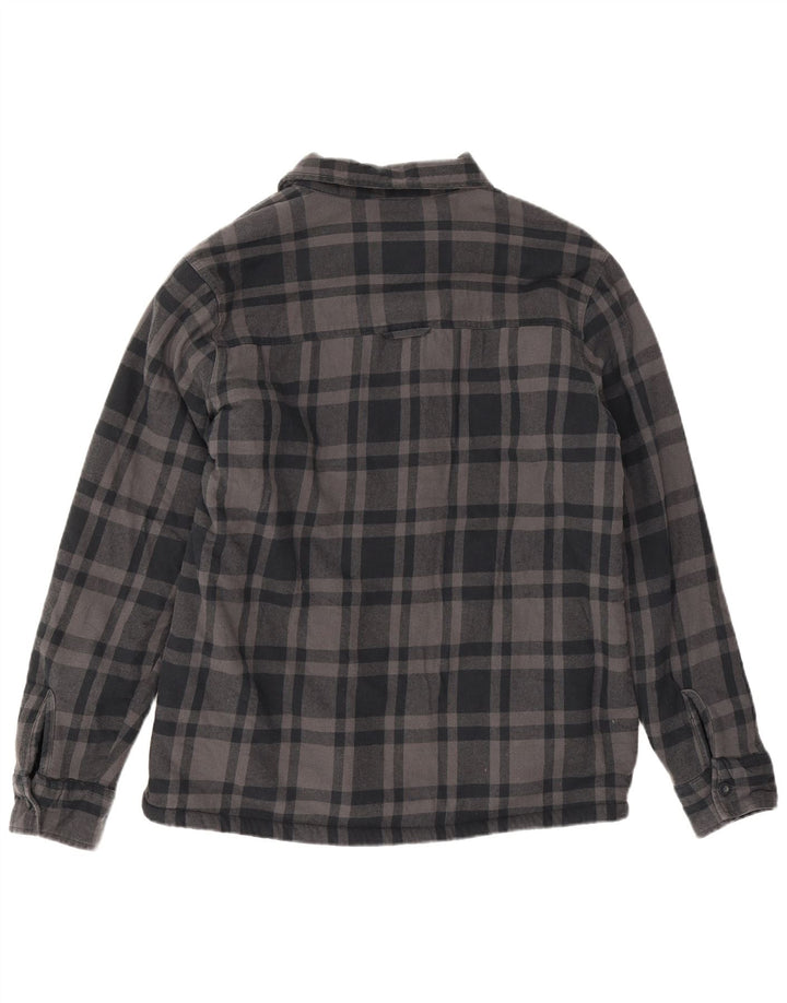 Mountain Warehouse Muška flanelska košulja Lumberjack, pamuk, veliki sivi karirani komad