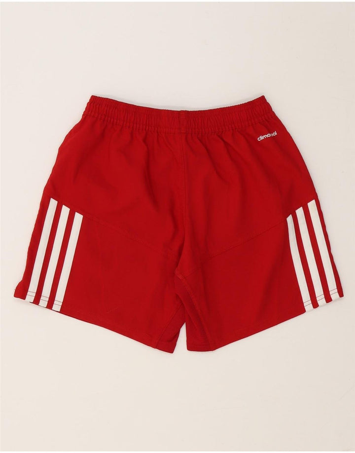 Adidas ženske kratke sportske hlače Climacool Graphic UK 8, mali crveni poliester