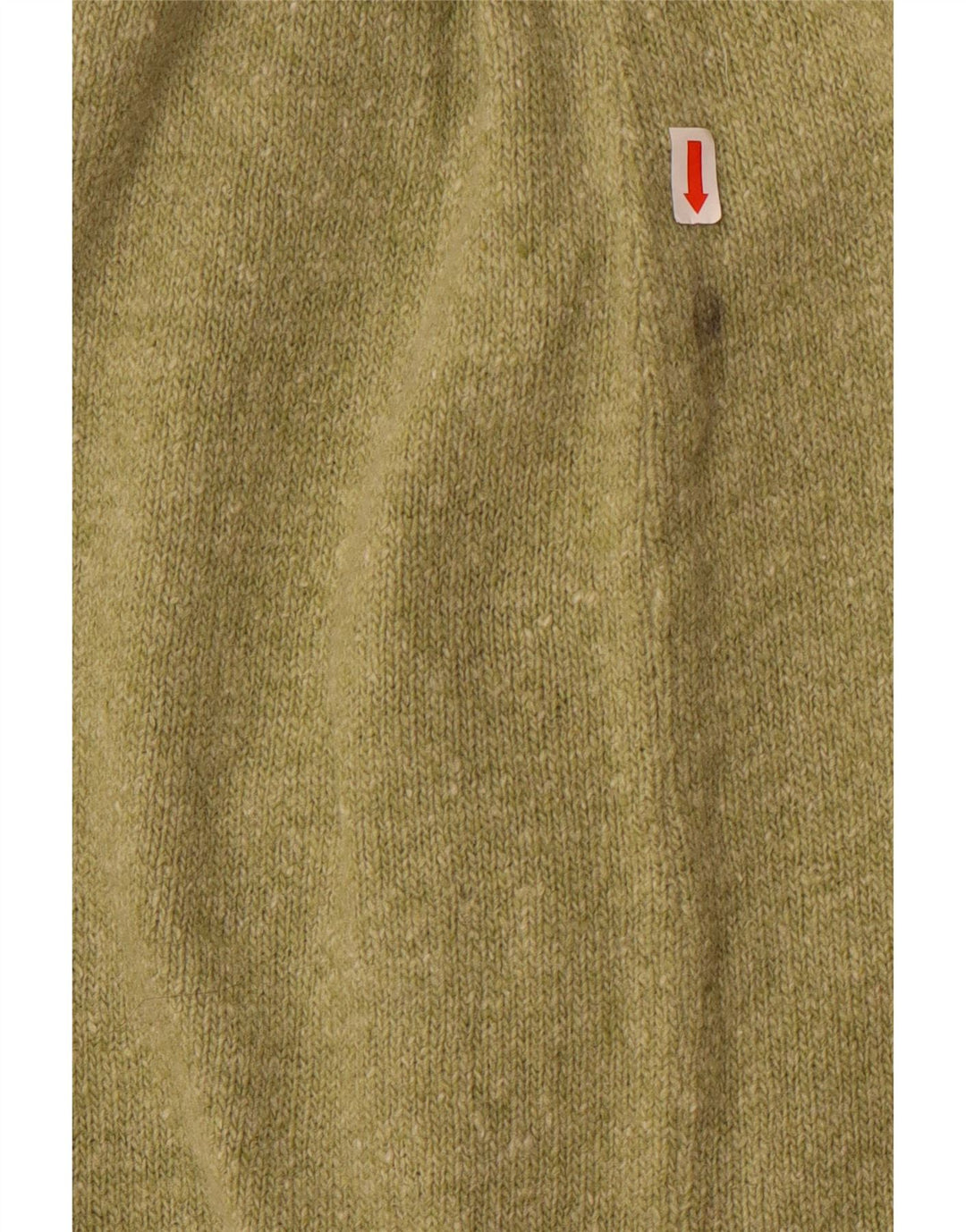 Vintage ženska pletena midi suknja srednje veličine W28 zelena vuna