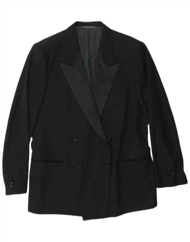 Egon Von Furstenberg Mens UK 40 Large W32 L32 Crna djevičanska vuna