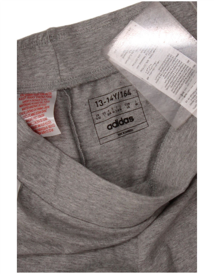 ADIDAS Tajice za djevojčice 13-14 godina sive pamučne