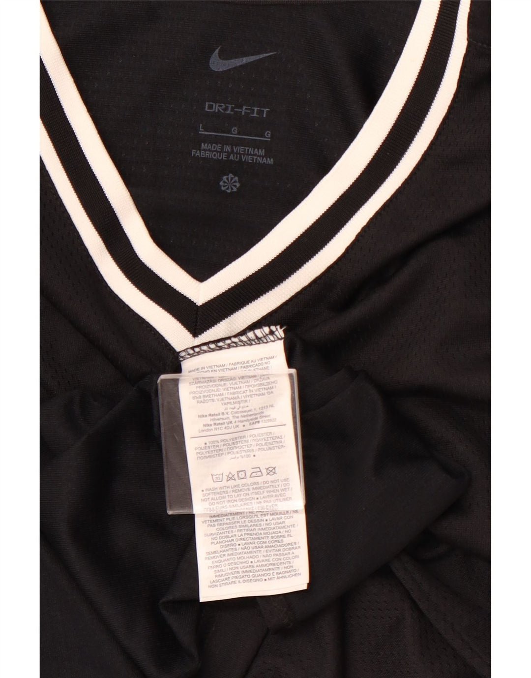 NIKE muški Dri Fit prsluk Veliki crni poliester