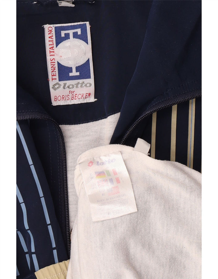 Lotto muška gornja jakna trenirke UK 38/40 srednje tamnoplavi poliester