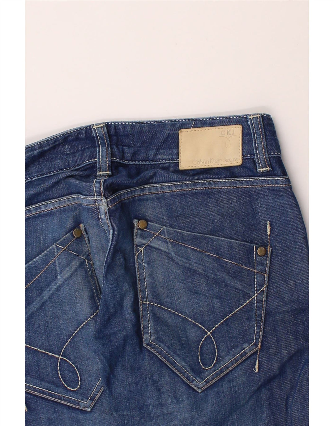 CALVIN KLEIN Womens Straight Jeans  W32 L33 Blue Vintage Calvin Klein and Second-Hand Calvin Klein from Messina Hembry 