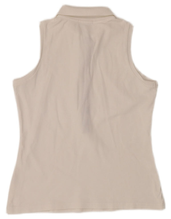 BURBERRY ženska BRIT polo majica bez rukava UK 12 Srednje bijela