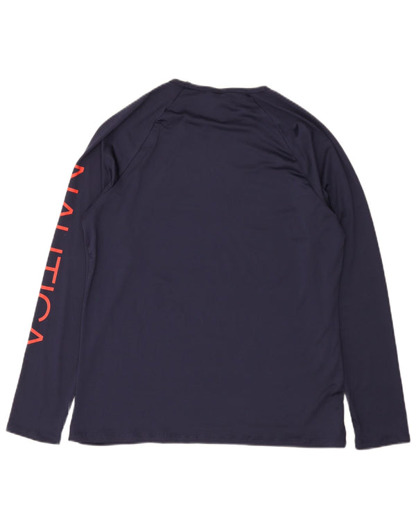 Nautica ženska majica dugih rukava s grafikom UK 18 XL tamnoplavi poliester