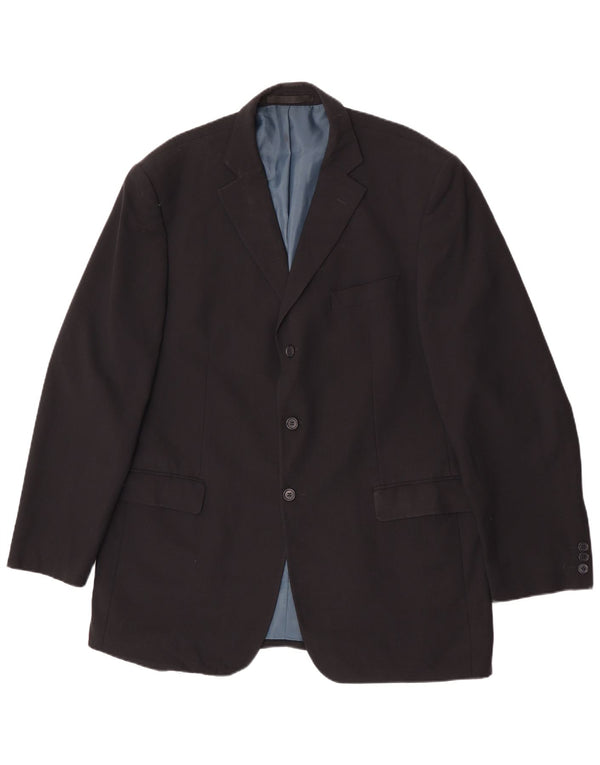 Marks & Spencer muška jakna sako s 3 gumba UK 44 XL tamnoplavi poliester