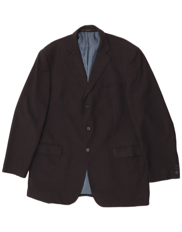 Marks & Spencer muška jakna sako s 3 gumba UK 44 XL tamnoplavi poliester