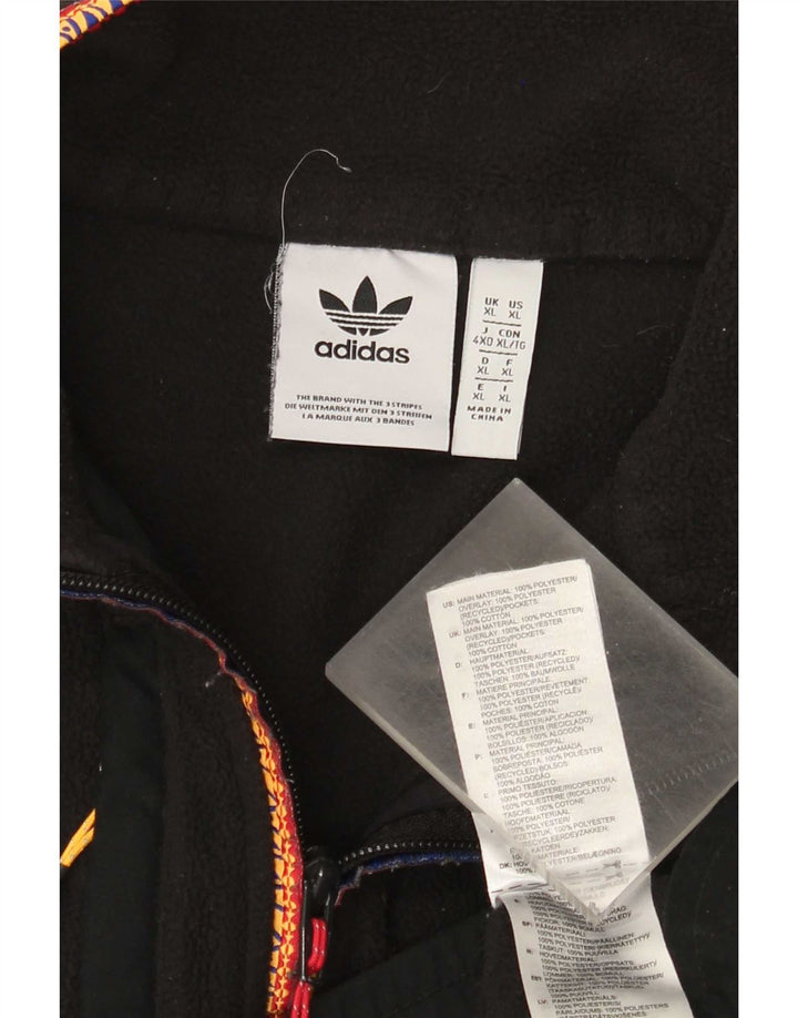 Adidas muška flis jakna UK 42 XL crni poliester