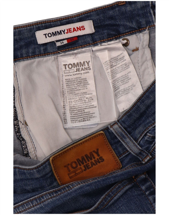 TOMMY HILFIGER Muške uske traperice Scanton W34 L32 Plavi pamuk