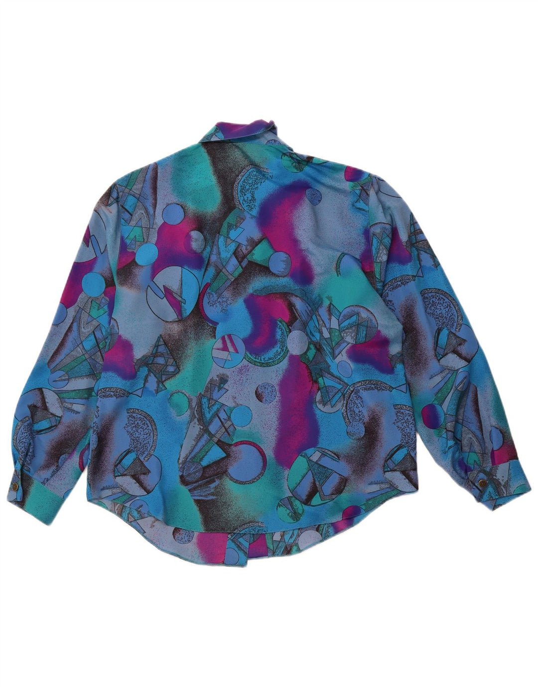 ERTO ženska košulja s apstraktnim uzorkom EU 42 veliki plavi poliester