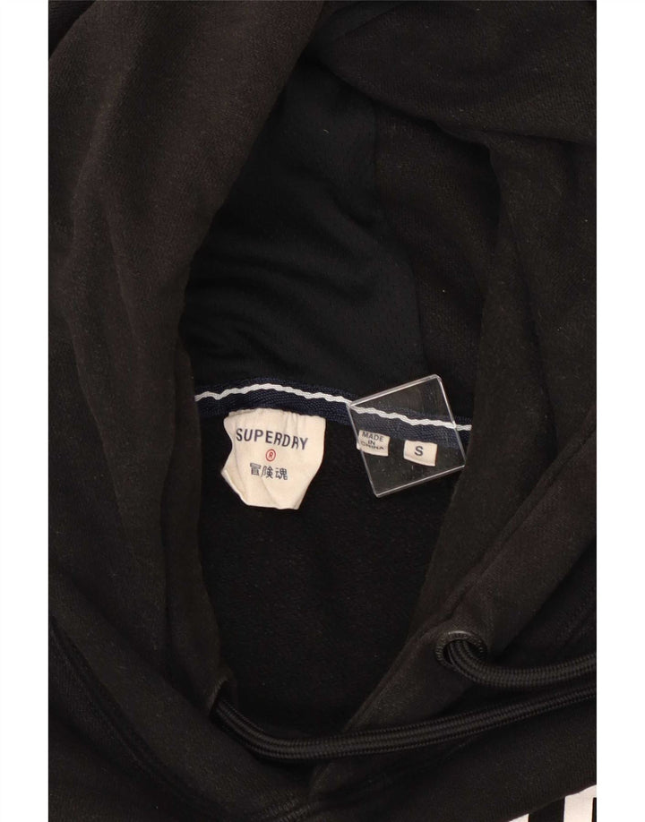 Superdry muška majica s kapuljačom s kapuljačom, mala crna