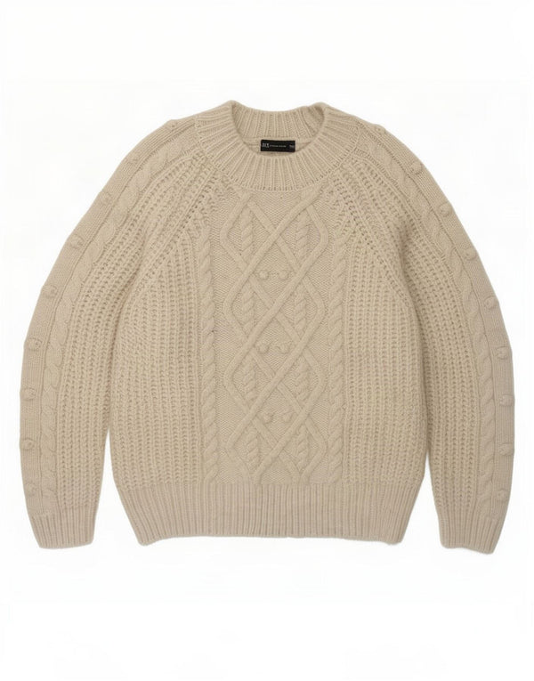 Marks & Spencer ženski džemper s okruglim izrezom UK 10 Small Off White