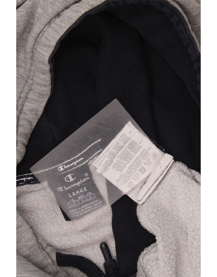 Champion muška majica s kapuljačom veliki sivi pamuk