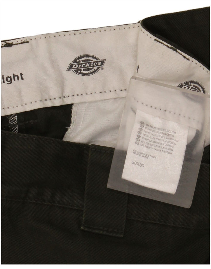 Dickies muške ravne chino hlače W30 L30 kaki poliester
