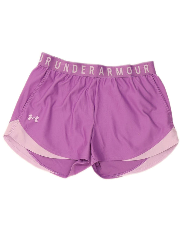 Under Armour ženske kratke sportske hlače s grafičkim motivima UK 10 malih blokova ljubičaste boje