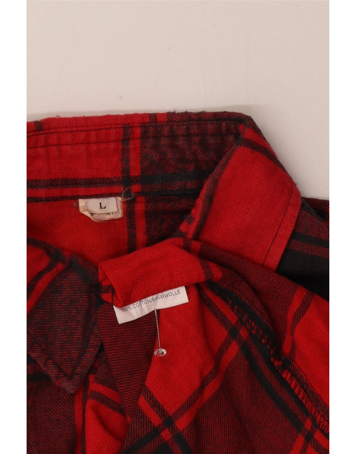 Ranger muška flanelska košulja, veliki crveni karirani pamuk