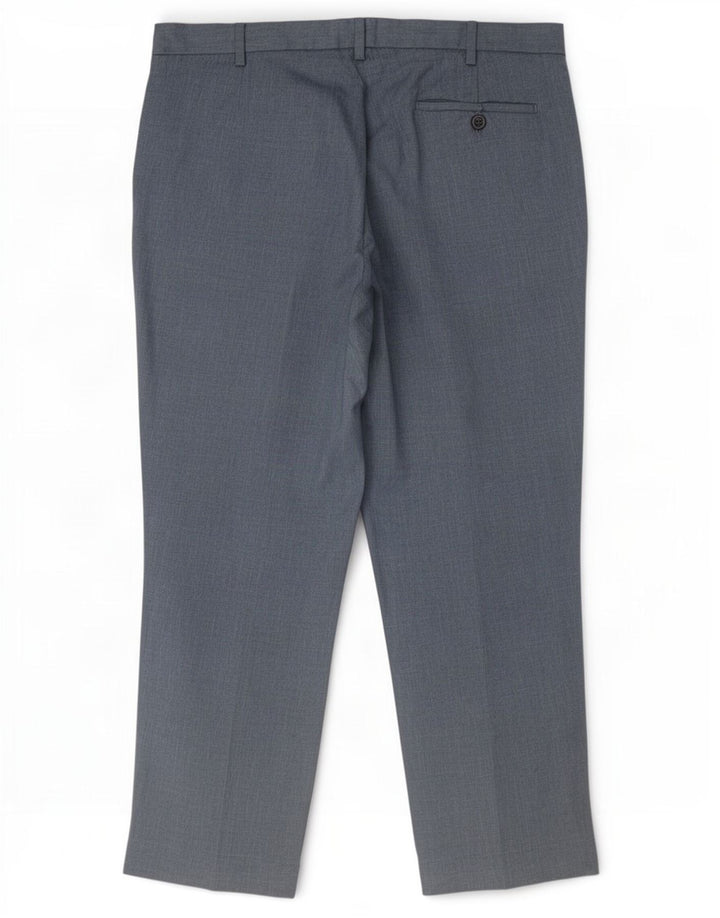 Marks & Spencer muške obične chino hlače W36 L29 tamnoplavi poliester