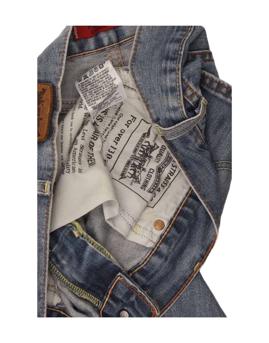 Levi's ženske ravne traperice W31 L34 plavi pamuk