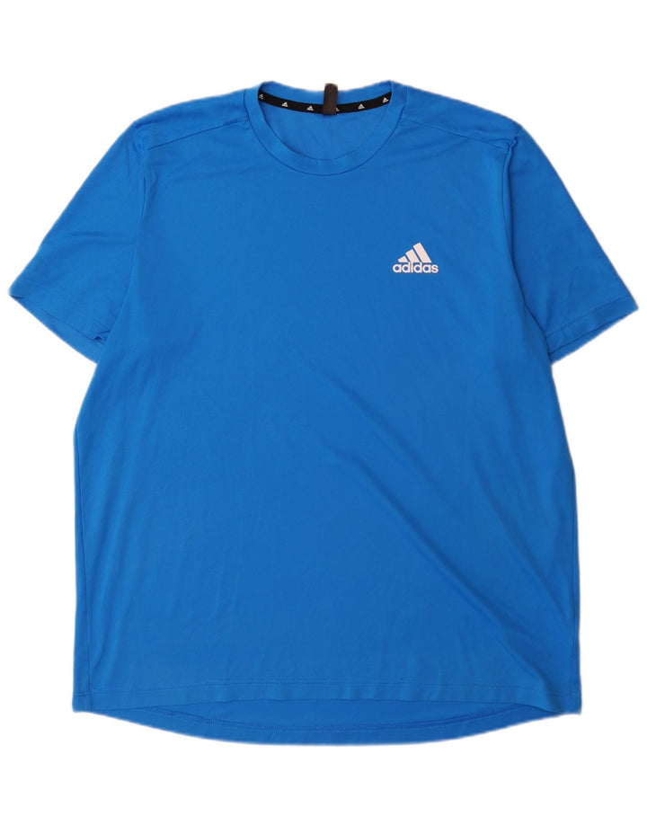 Adidas muška Aeroready majica kratkih rukava XL plavi poliester