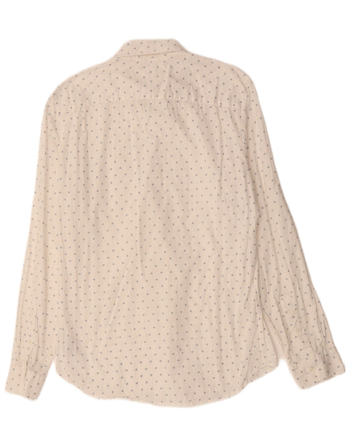 GAP muška košulja srednje bijele boje na točkice