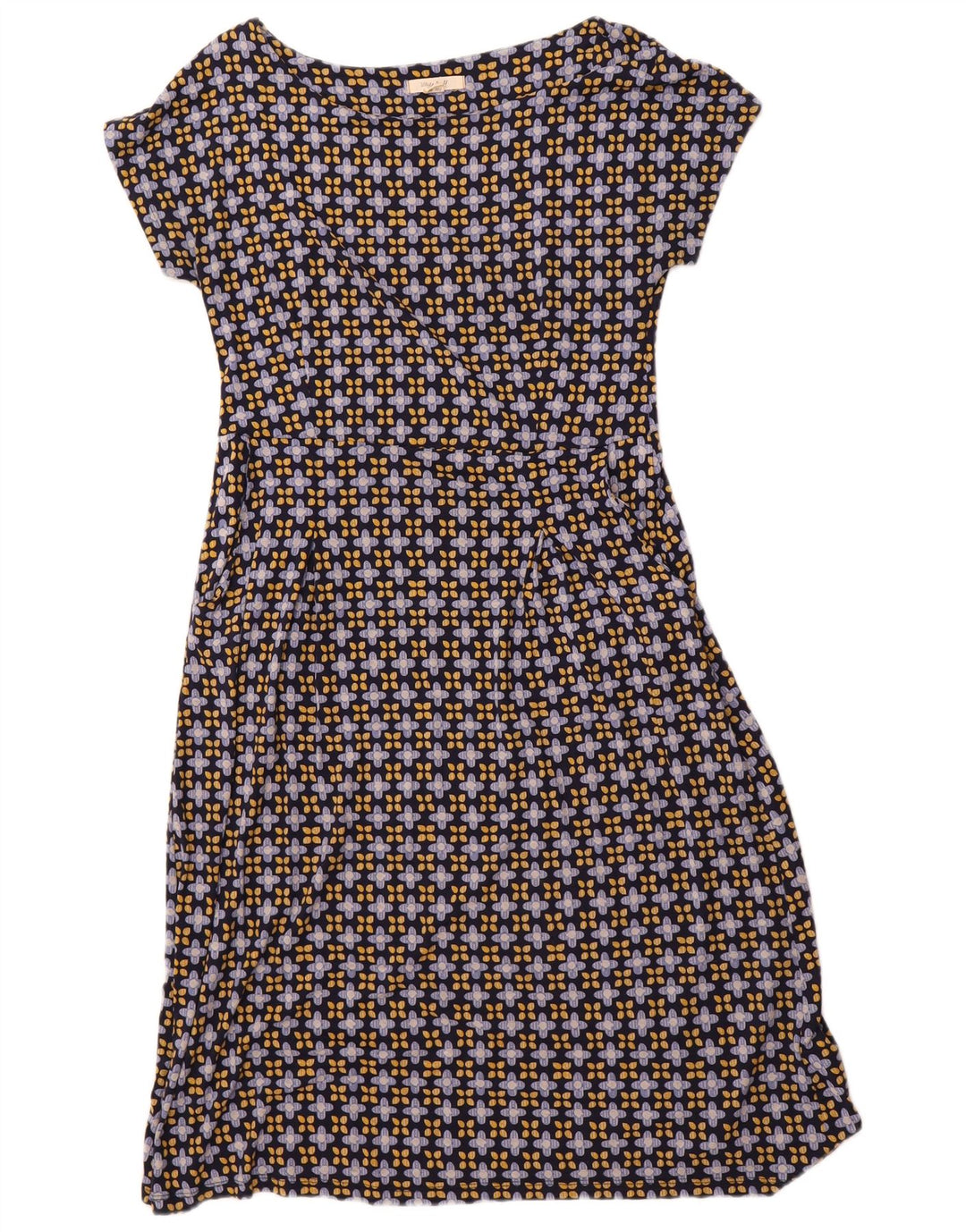 WHITE STUFF Ženska haljina A-kroja UK 12 Srednje tamnoplava cvjetna viskoza