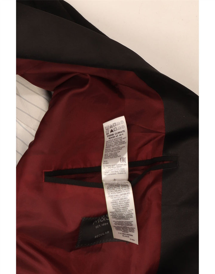 Marks & Spencer muška sako sa 2 gumba Regular Fit UK 48 2XL Crna