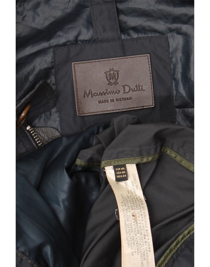 Muška bomber jakna Massimo Dutti UK 44 2XL tamnoplavi poliester
