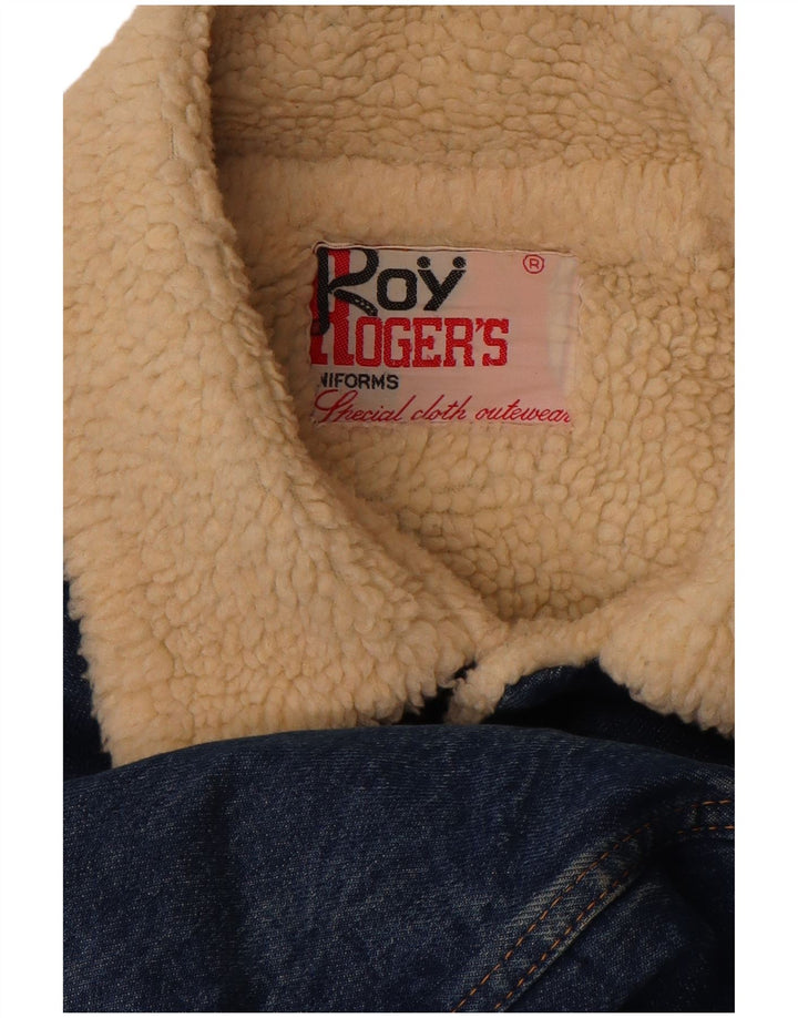 Roy Rogers muška traper šerpa jakna UK 40 Large Blue