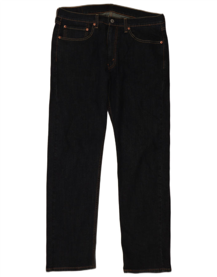 Levi's muške 505 ravne traperice W34 L32 tamnoplavi pamuk