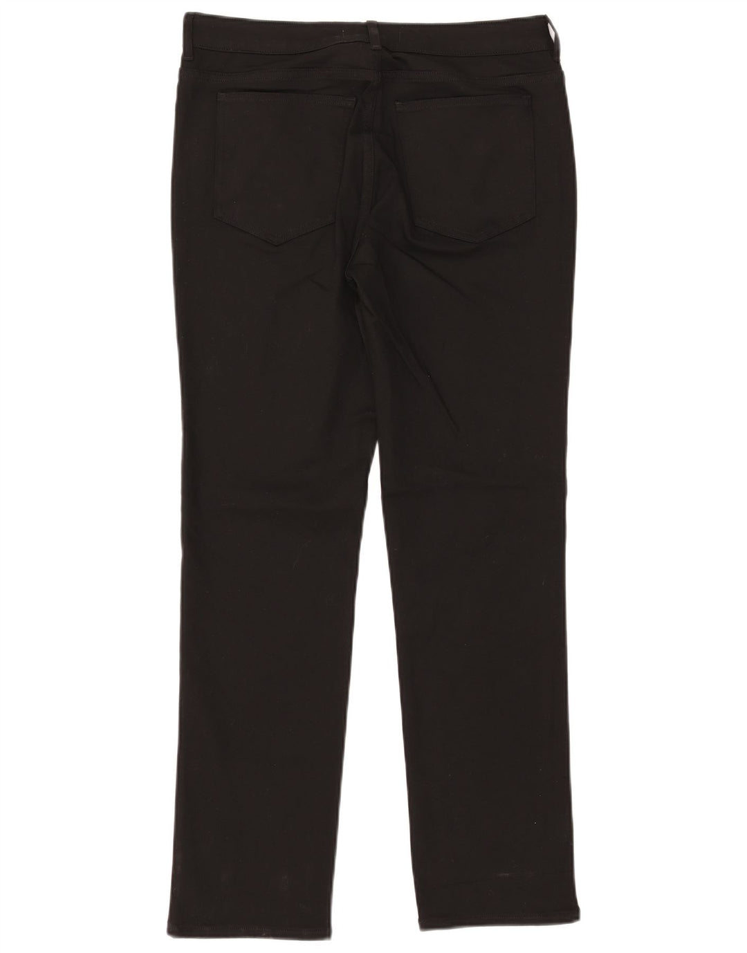 WHITE STUFF Ženske ravne ležerne hlače UK 12 Srednje W32 L30 Crne