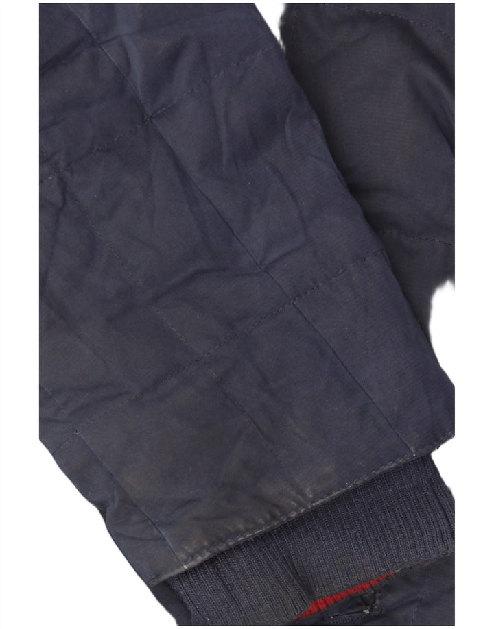 FAT FACE Ženska podstavljena jakna s kapuljačom UK 14 velika tamnoplava poliester