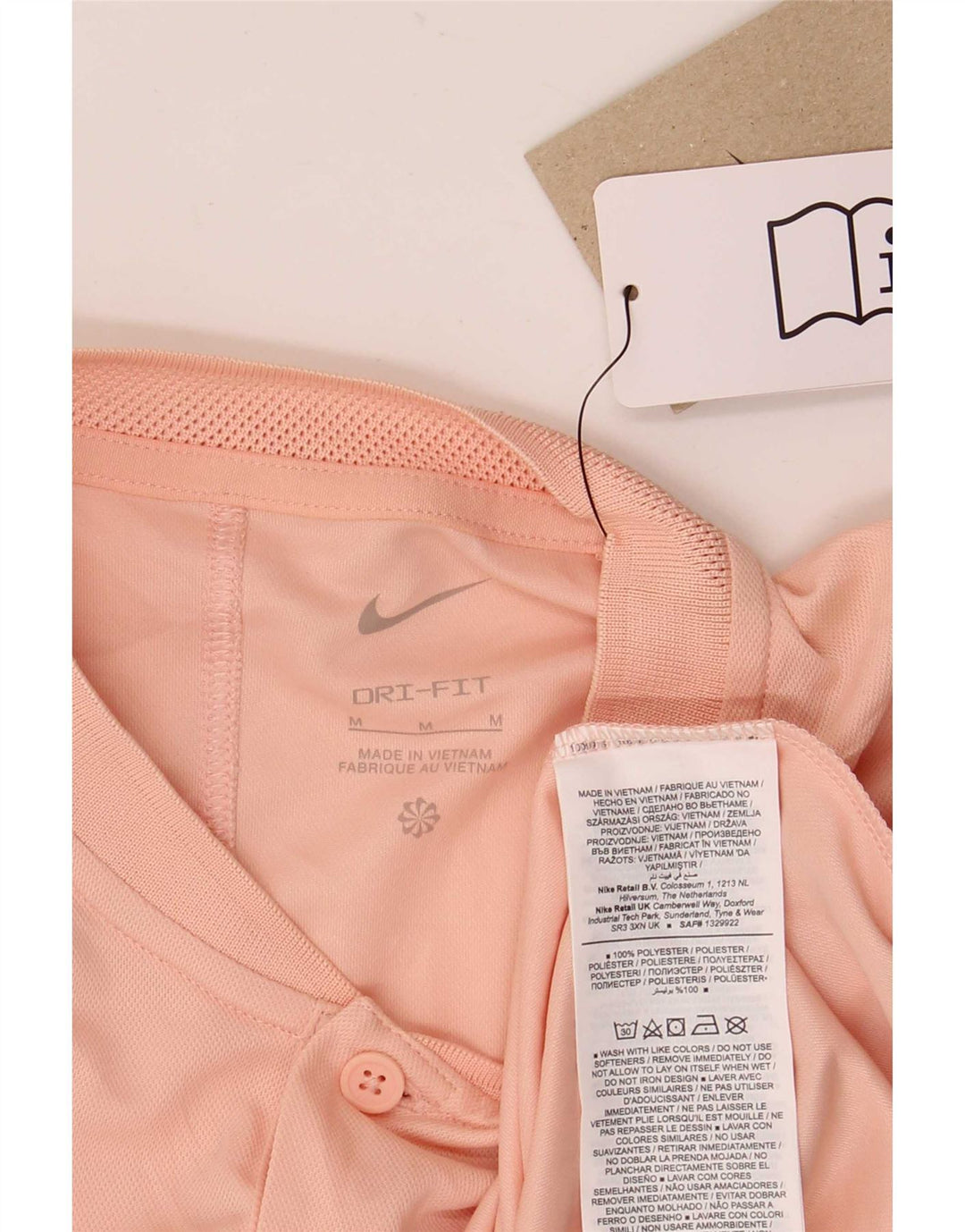 Nike Dri Fit majica kratkih rukava Srednji ružičasti poliester