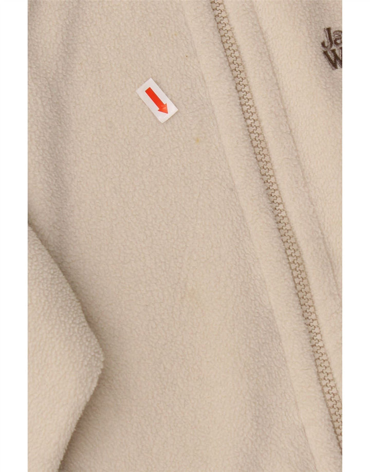 JACK WOLFSKIN Ženska jakna od flisa UK 12/14 srednje bijele boje od poliestera