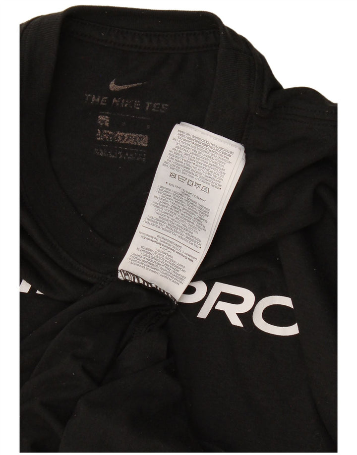 Nike Dri Fit Graphic T-Shirt Top Veliki crni poliester