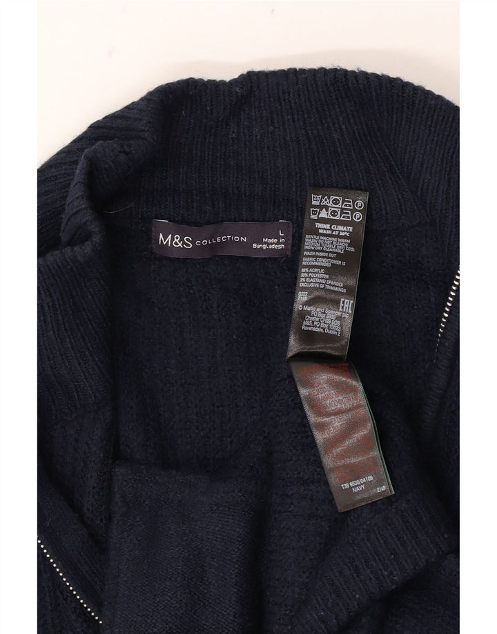 Marks & Spencer muški kardigan pulover veliki tamnoplavi akril
