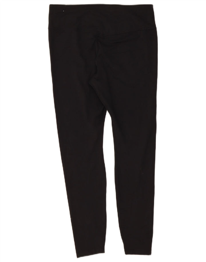 Nike Ženske Dri Fit Leggings UK 14 Veliki crni poliester