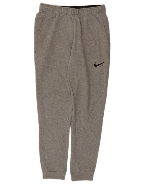 Nike Dri Fit Trenirka Hlače Joggers srednje sive fleke