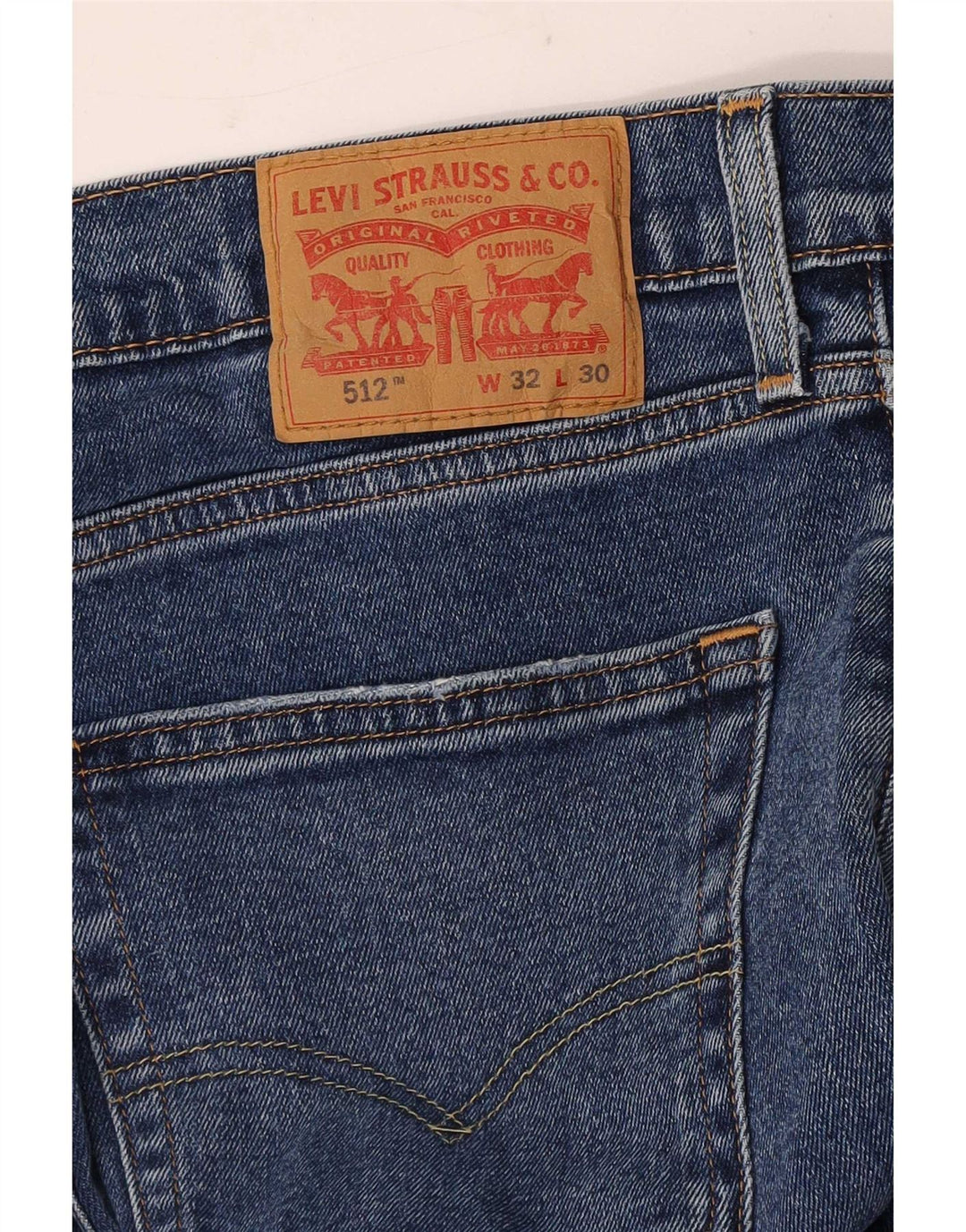 Levi's muške 512 uske sužene traperice W32 L30 plave