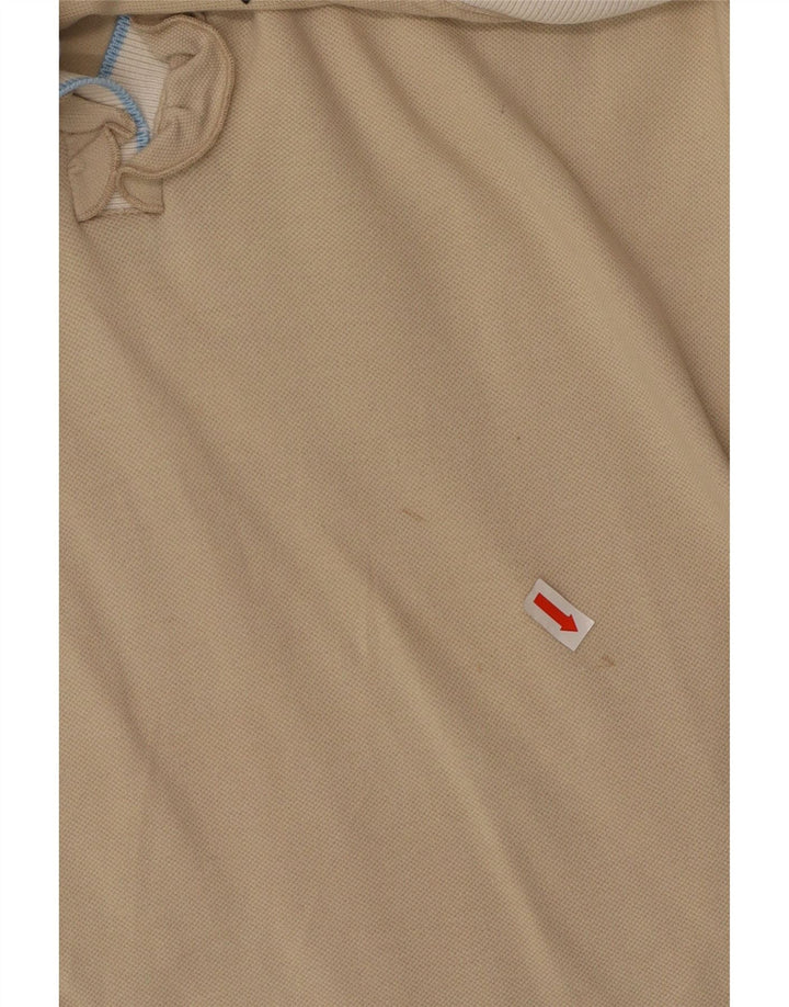 FRED PERRY Ženska polo majica s volanima UK 14 velika bež boja