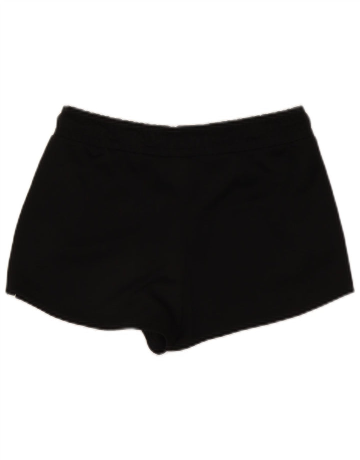NIKE Womens Graphic Sport Shorts UK 10 Small  Black Polyester