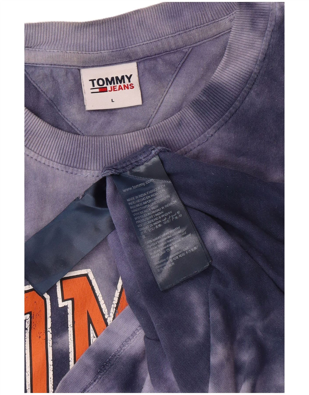 TOMMY HILFIGER Muška majica kratkih rukava s motivima, velika plava kravata, pamuk