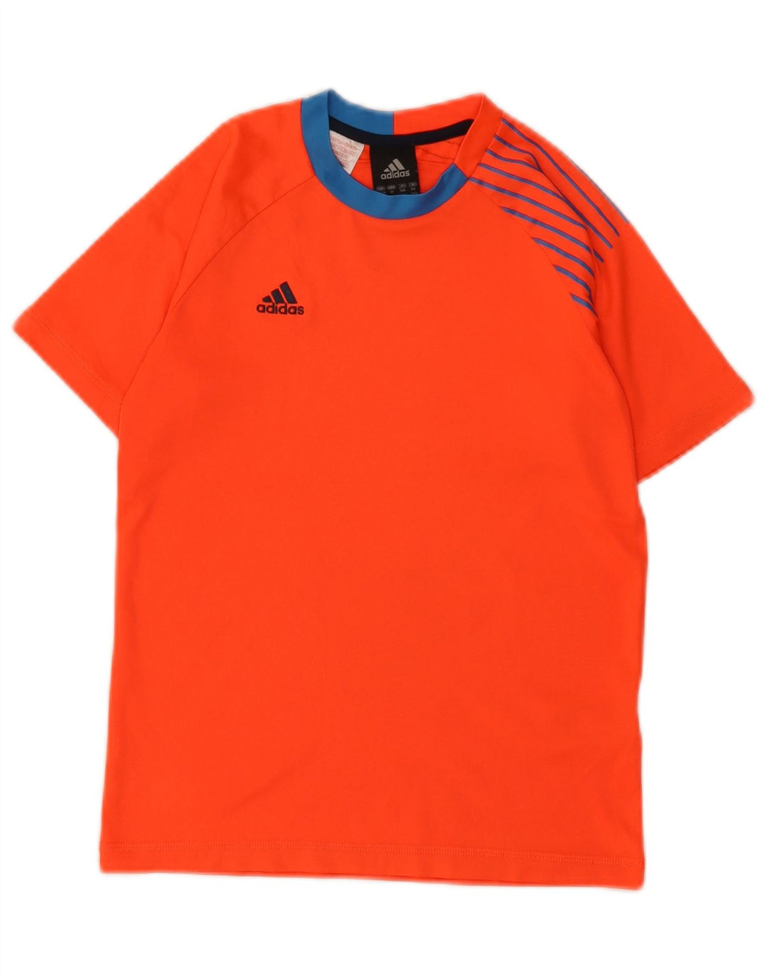 Adidas Boys Predator T-Shirt Top 11-12 Years Orange Colourblock Poliester