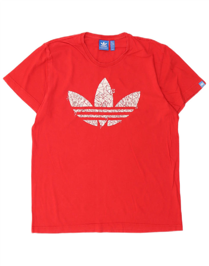 Adidas muška majica kratkih rukava srednje veličine, crveni pamuk