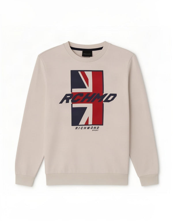 Džemper Richmond Boys Graphic Sweatshirt 15-16 Years Bijeli pamuk